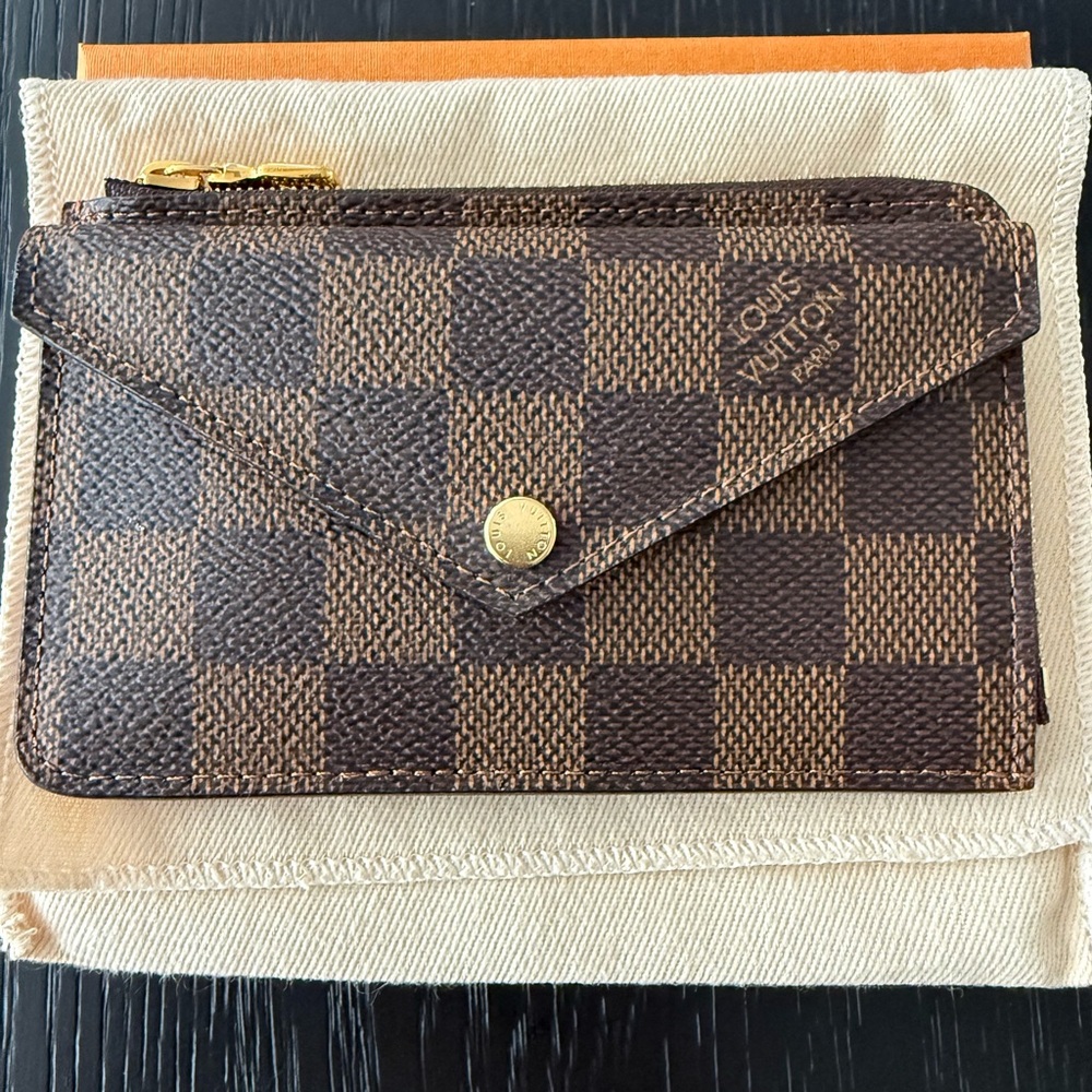 Louis Vuitton Brown Checkered Pouch
